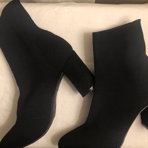 MIA Black Ankle Block Heel Booties